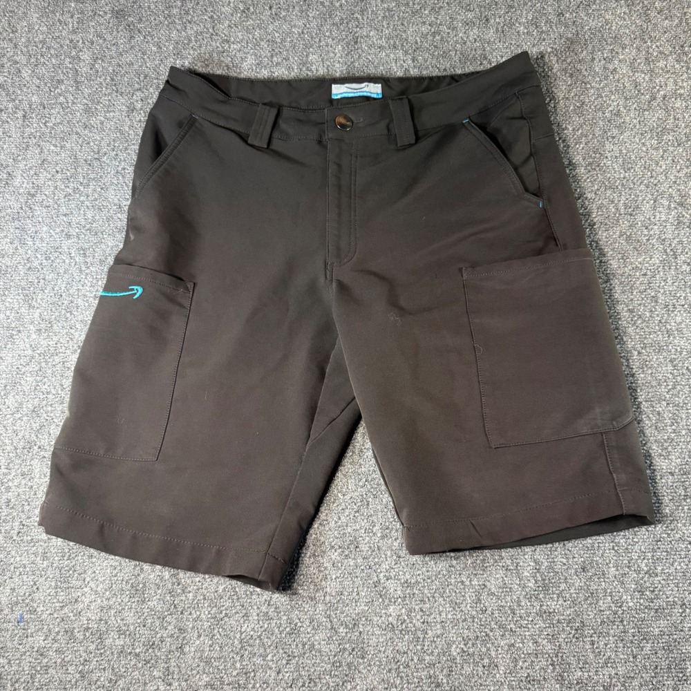 Amazon Cargo Shorts Mens Medium Black Sunrise Identity Logo